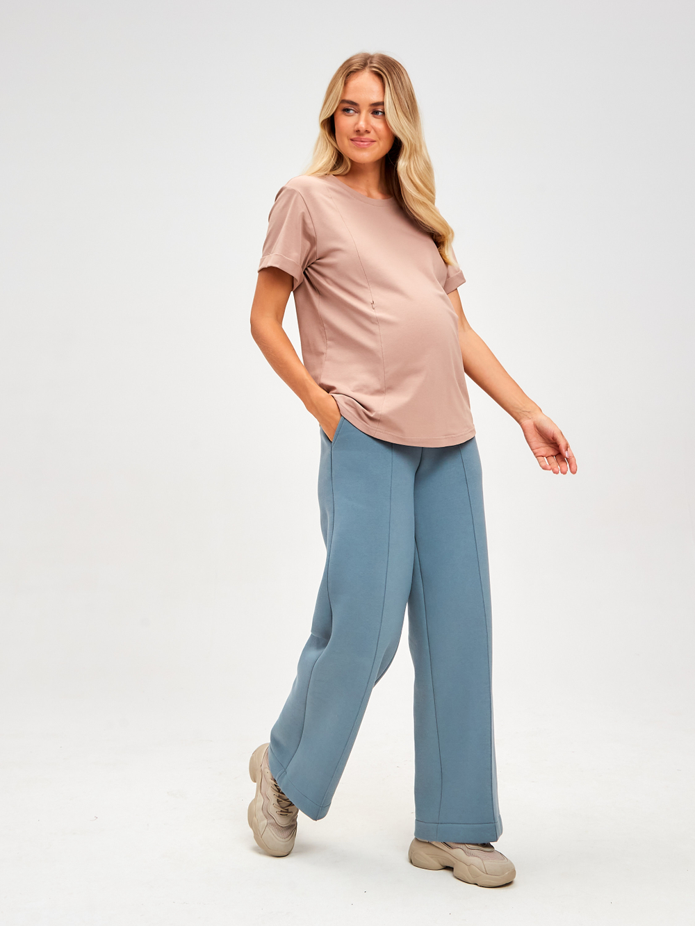 Футболка для беременных с системой кормления