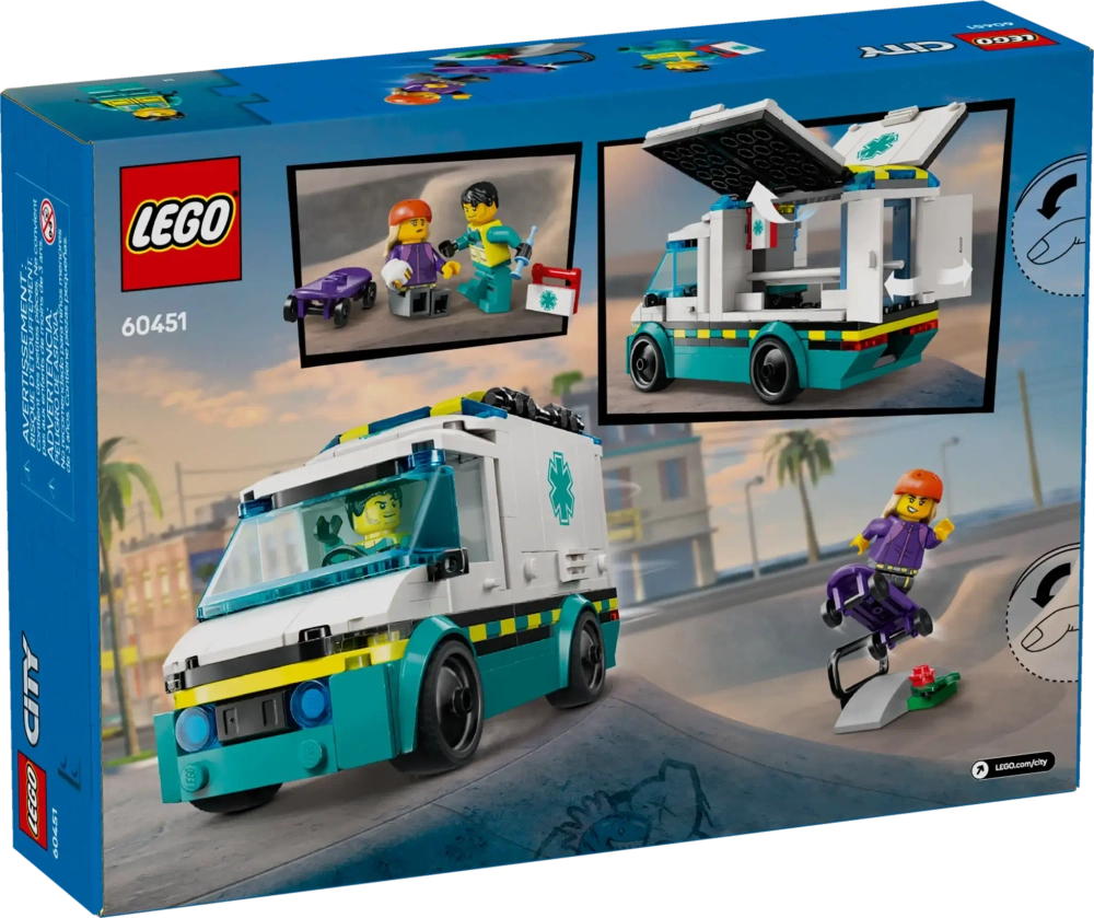 Конструктор LEGO City 60451 Скорая помощь