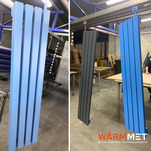 Радиатор WARMMET водяной настенный вертикальный Flat 60V (W) НЕСТАНДАРТНЫЕ ЦВЕТА (RAL+АПолимер)