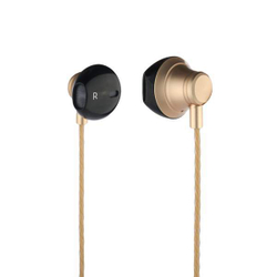 Наушники Hoco M18 Gesi Metallic Universal Earphone with mic (1.2 м) с микрофоном Gold Золотые