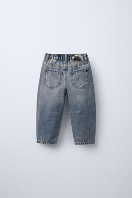 ZARA ДЖИНСЫ, ЗЕЛЕНОВАТО-СИНИЙ