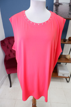 Блуза In Spoty без рукавов 52 размер