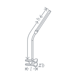 Светильник Navigator 61 036 NDF-C004-7W-4K-WH-LED прищепка, гибкий, белый