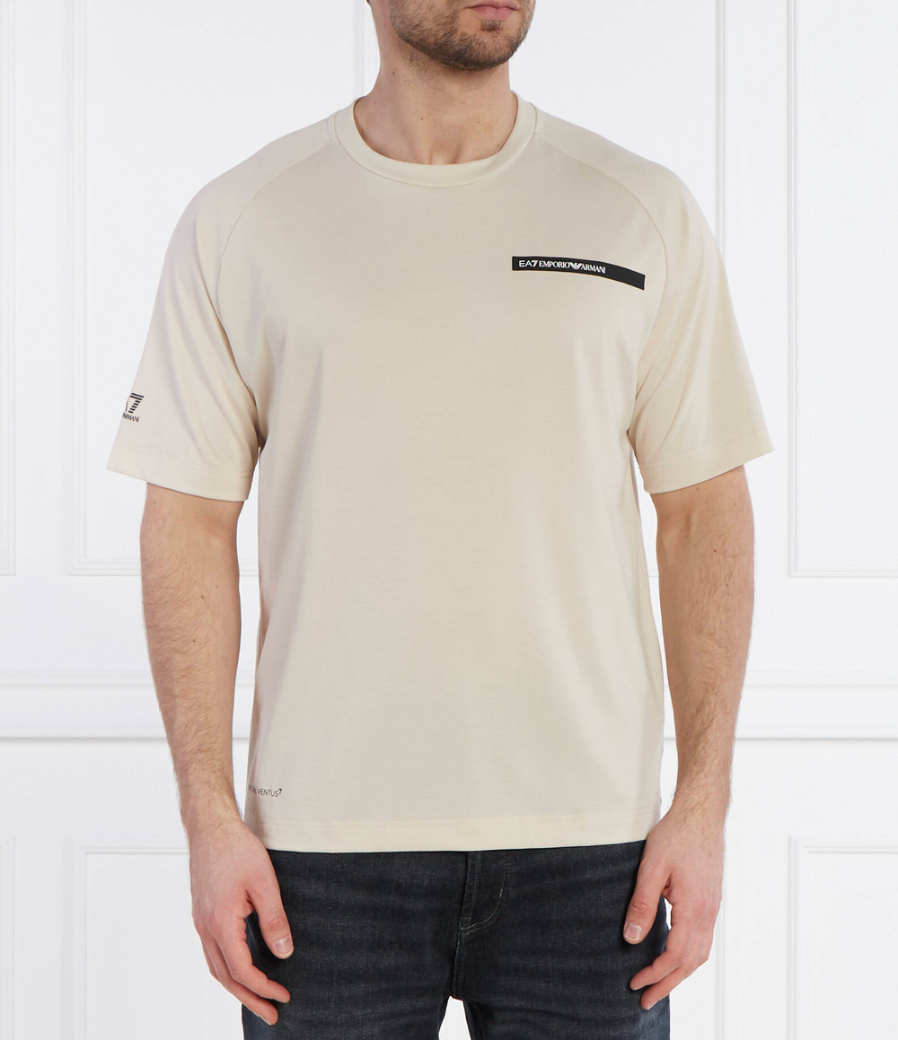 Футболка EA7 - бежевый(3DPT11 PJUYZ)