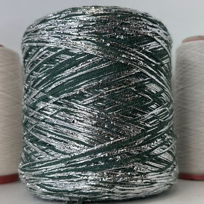 EMPORIUM - Luxury Production by Ri.Go.; 90% меринос, 8% фольга, 2% п/а; 220м/100гр; col.4556, цвет: зеленый хвойный в серебре