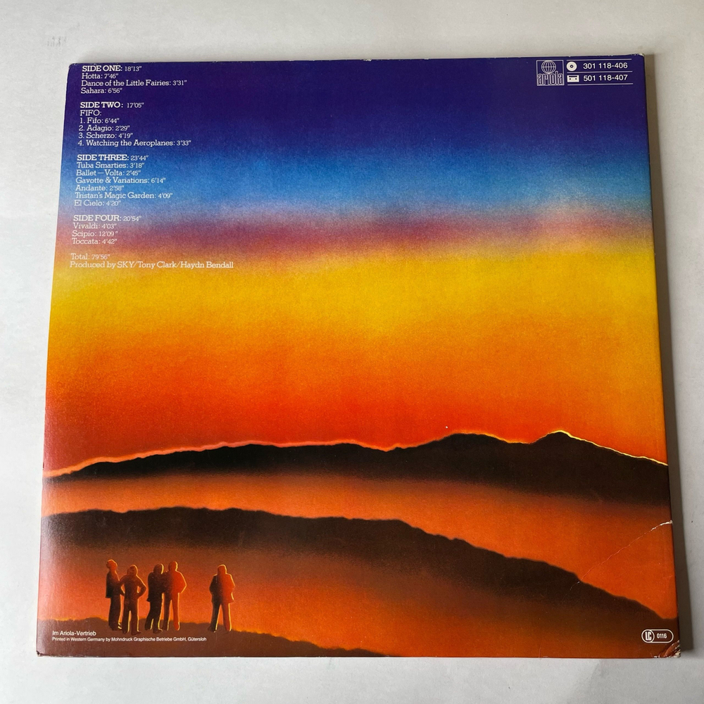 Винтажная виниловая пластинка LP Sky 2 (Германия 1980)