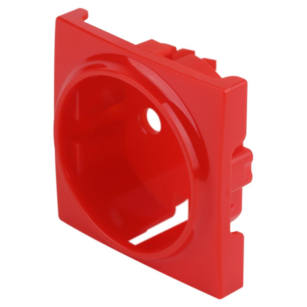 Накладка для розетки ЭРА Серия 12 12-6301-23 на 12-2101, 12-2102, 14-2101, 14-2102 сменная, красный | Накладка для розетки ЭРА Серия 12