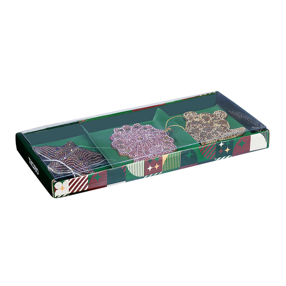 Набор ёлочных украшений sea fantasy из коллекции new year essential, 3 шт.