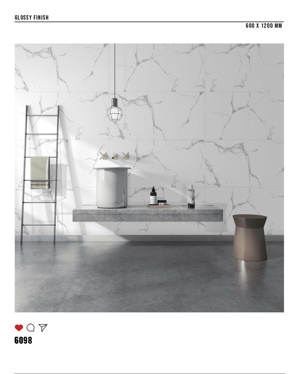 Керамогранит glossy №1 60х120, 6098