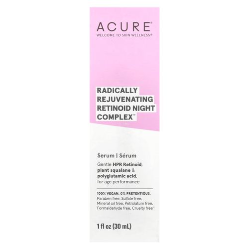 ACURE, Radically Rejuvenating Retinoid Night Complex ™, сыворотка, 30 мл (1 жидк. унц.)