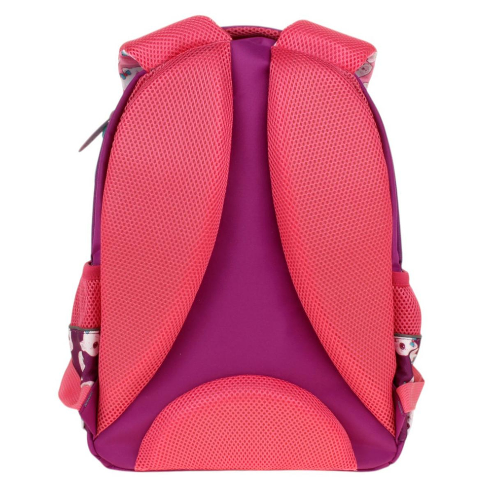 Ранец школьный Гармония 40*28*18см, анатом. спинкой, 1 отдел, 2 кармана, 2 боковых кармана "Котики"