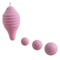 Набор для интимных тренировок из 3х вагинальных шариков 3см Adrien Lastic Pelvix Concept