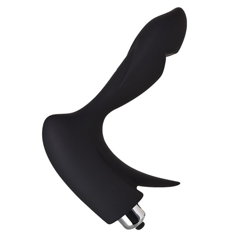 Черный массажер простаты 14,4см Erotist Toys First