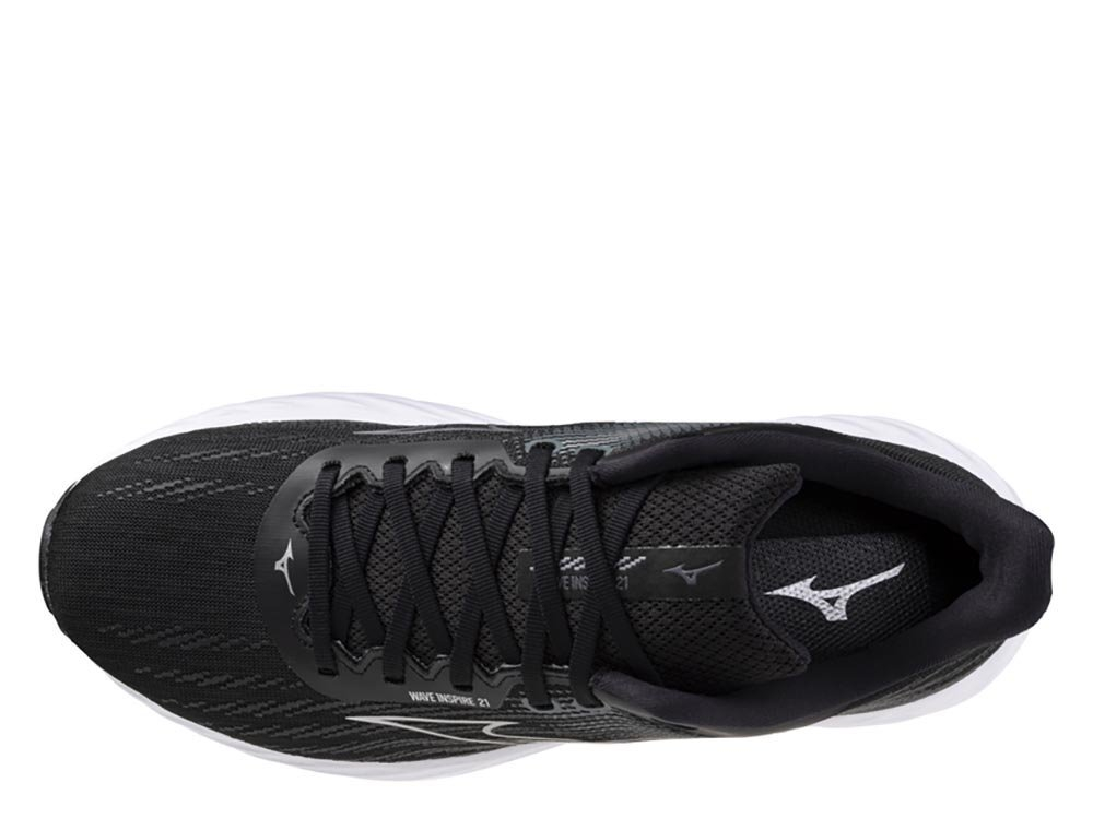 Кроссовки для бега мужские Mizuno Wave Inspire 21 M Черно-Белый