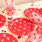 Тарелки бумажные «Сердечки», 18 см, 6 шт