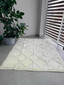 Ковер прямоугольный натуральный мех овчина, 220 х 200 см.