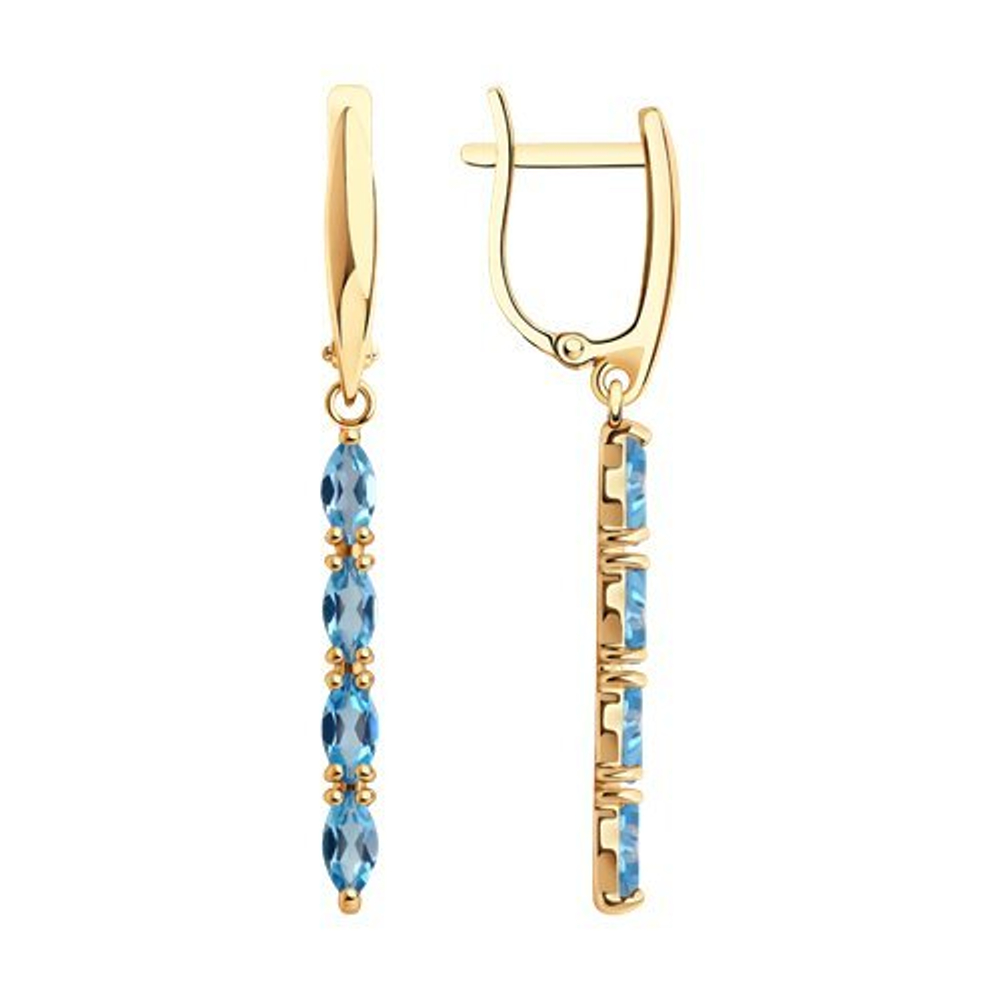 Серьги из золота 585 пробы