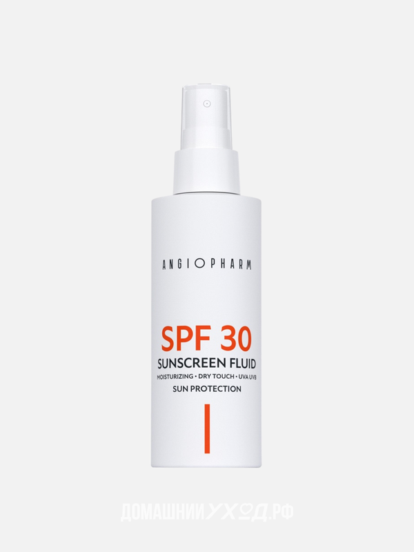 Солнцезащитный флюид SPF 30 для лица Ангиофарм, 100 мл