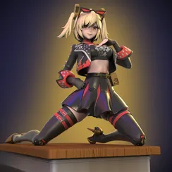 Burnice White is sitting - Zenless Zone Zero