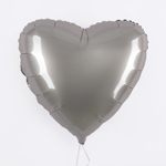 Сердце 18" Лунное Серебро, Матовый Fm