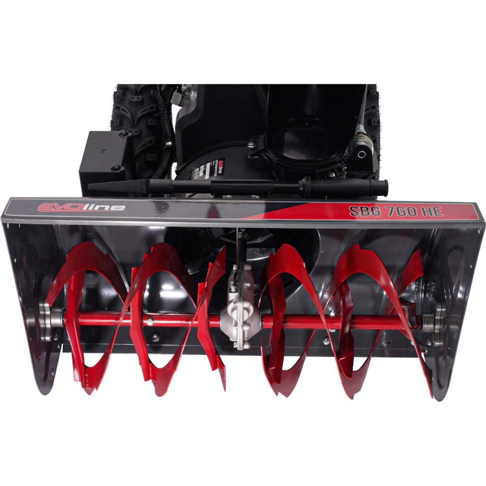 EVOline SBG 760 HE бензиновый снегоуборщик 11.7 л.с, ковш 76 см, выброс 15 м, 6 вперед/2 назад