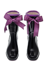 Сапоги BoomBoots  Black&Violet Short (с утеплителем)