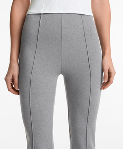 OYSHO Расклешенные брюки с эффектом неопрена, серый