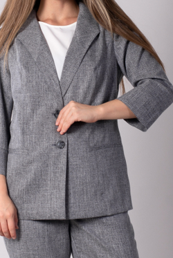 Жакет женский 4034АП, графит #478Гра044034АП