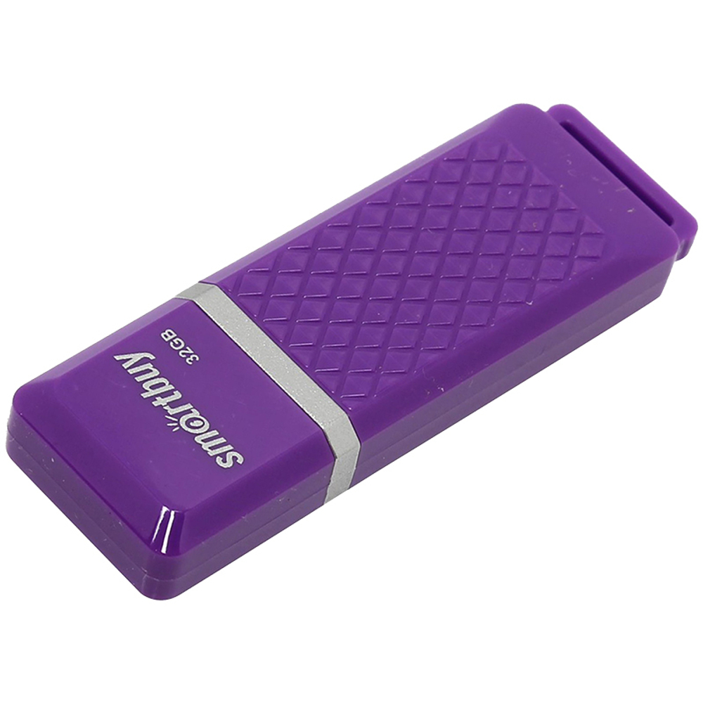 Память "Quartz"  16GB, USB 2.0 Flash Drive, фиолетовый, Smart Buy