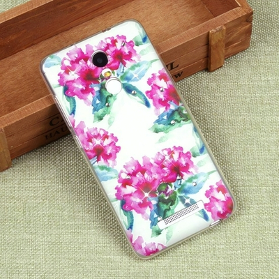 Силиконовый чехол с цветами для Xiaomi Redmi Note 3/3 Pro, 009609