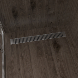 Душевой лоток CK DRAIN AQPP01-60 Steel 60 см, из нержавеющей стали, дизайн решетка из нержавеющей стали