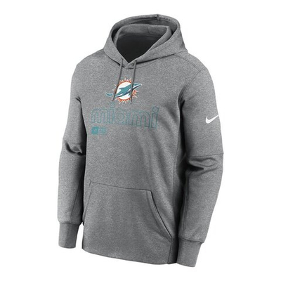 Толстовка Nike Therma NFL Miami Dolphins Grey Sweatshirt