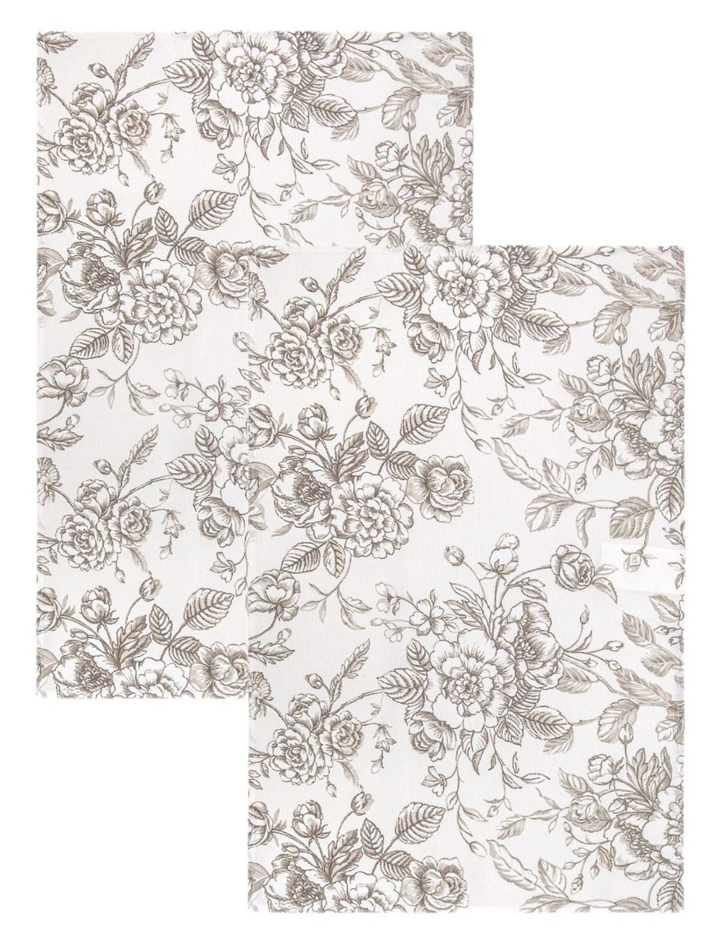 Набор кухонных полотенец, 3 шт , 45х60 см , рогожка