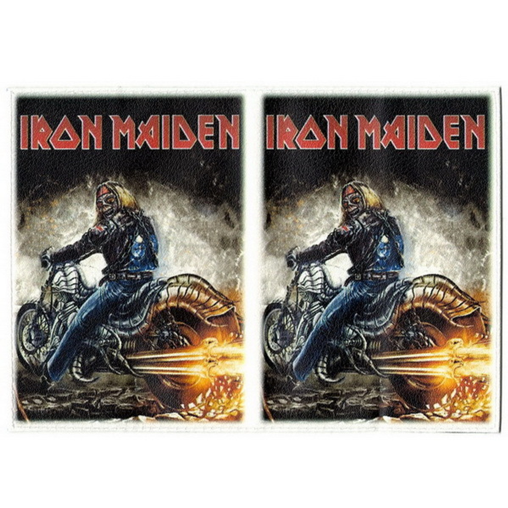 Обложка для паспорта Iron Maiden ( Тэди на мото )