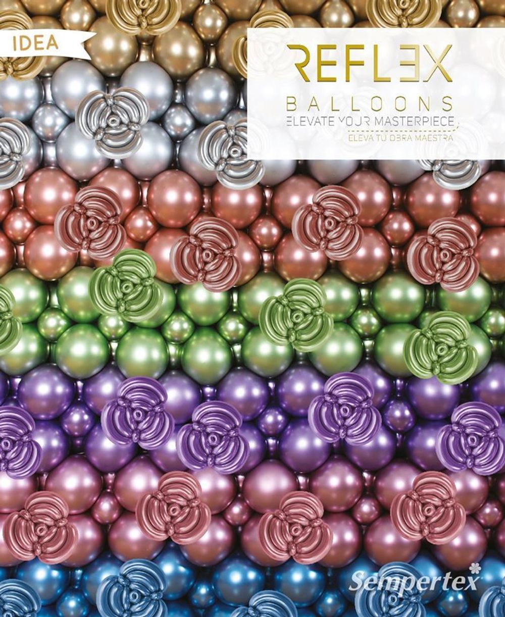 ШДМ (2"/5 см) Reflex, Зеркальный блеск, Ассорти, хром   50 шт.