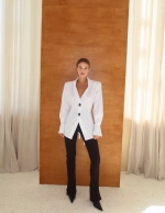 Рубашка из поплина с открытой спиной, Белый