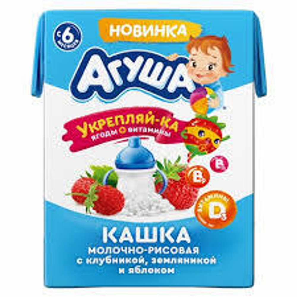 кашка с клубникой
