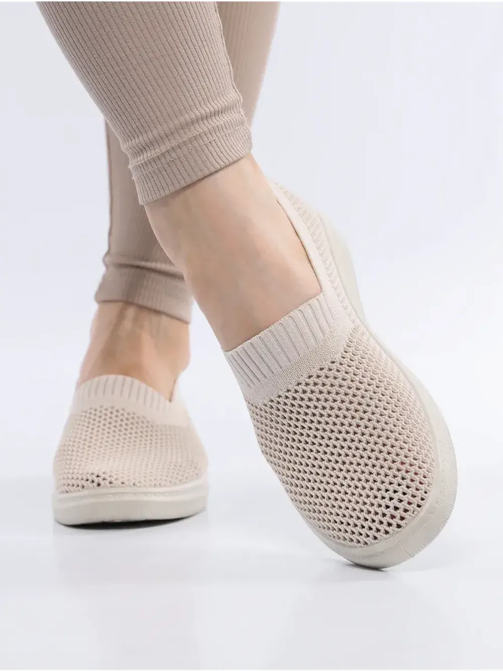 Мокасины летние текстильные