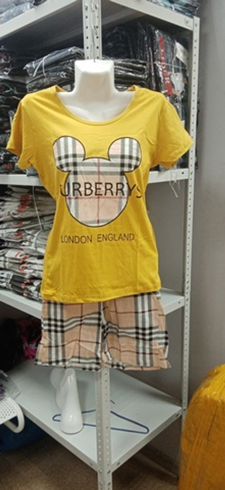 Пижама женская шорты+футболка ФШ0007