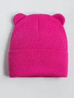 Шапка для девочки с ушками осенняя