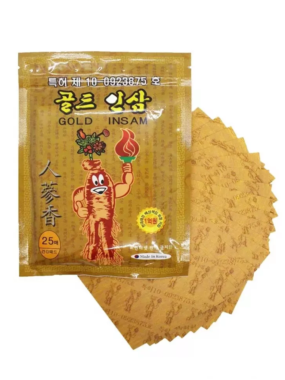 Пластыри для тела GOLD RED GINSENG набор 25шт