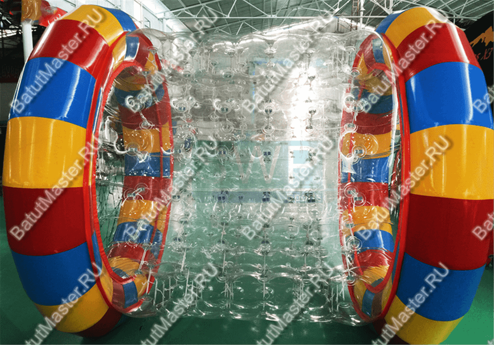 Аттракцион Водный роллер "Комбинированный" ПВХ, 2,4*2,2*2,2 м