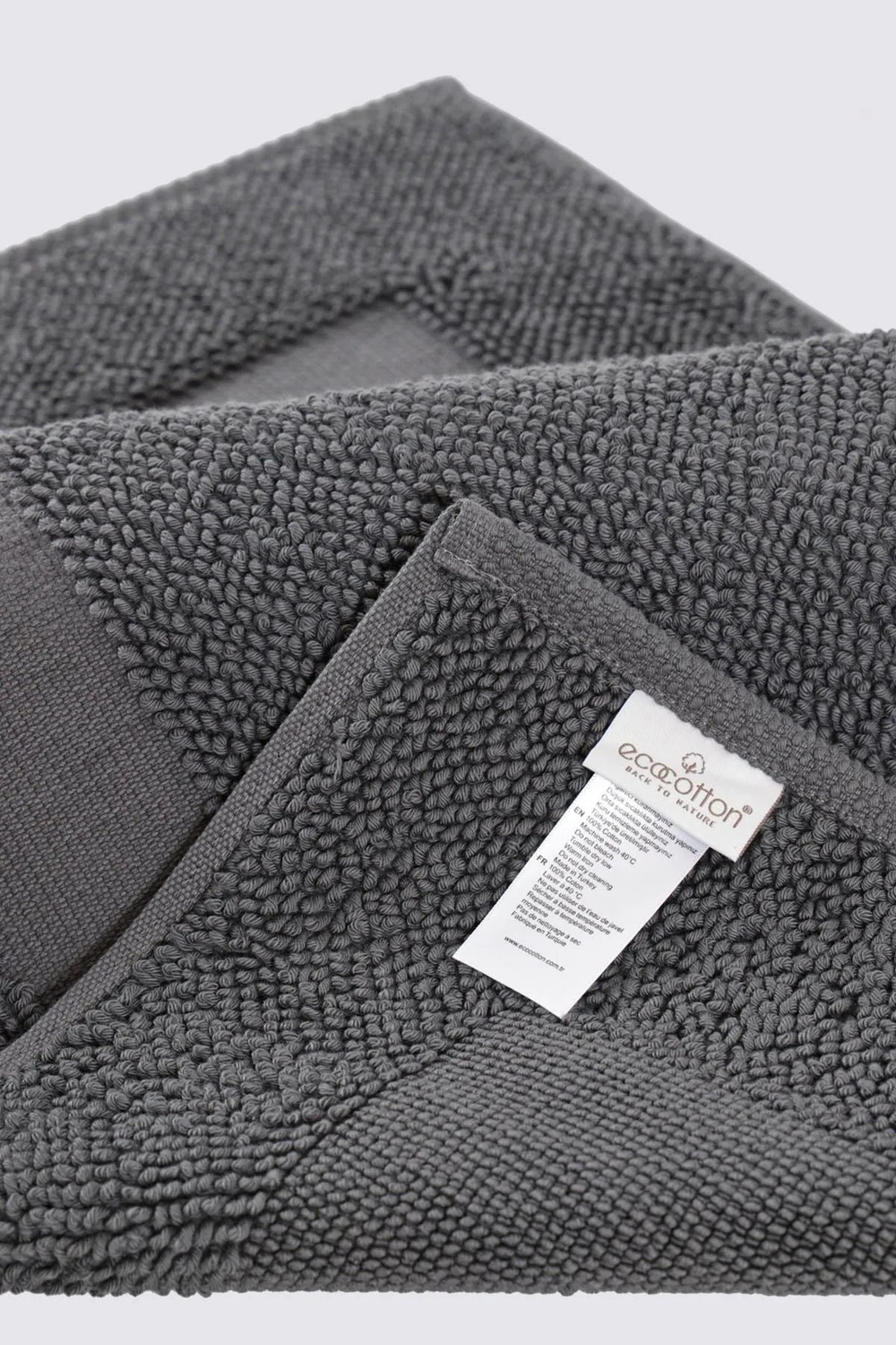 Коврик для ванной Kaia EcoCotton 50х80 | темно-серый