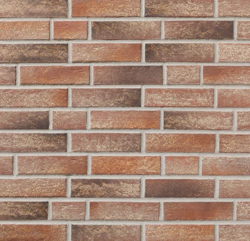 Stroeher - 357 backstein, Zeitlos, состаренная поверхность, ручная формовка, 240x71x14 - Клинкерная плитка для фасада и внутренней отделки