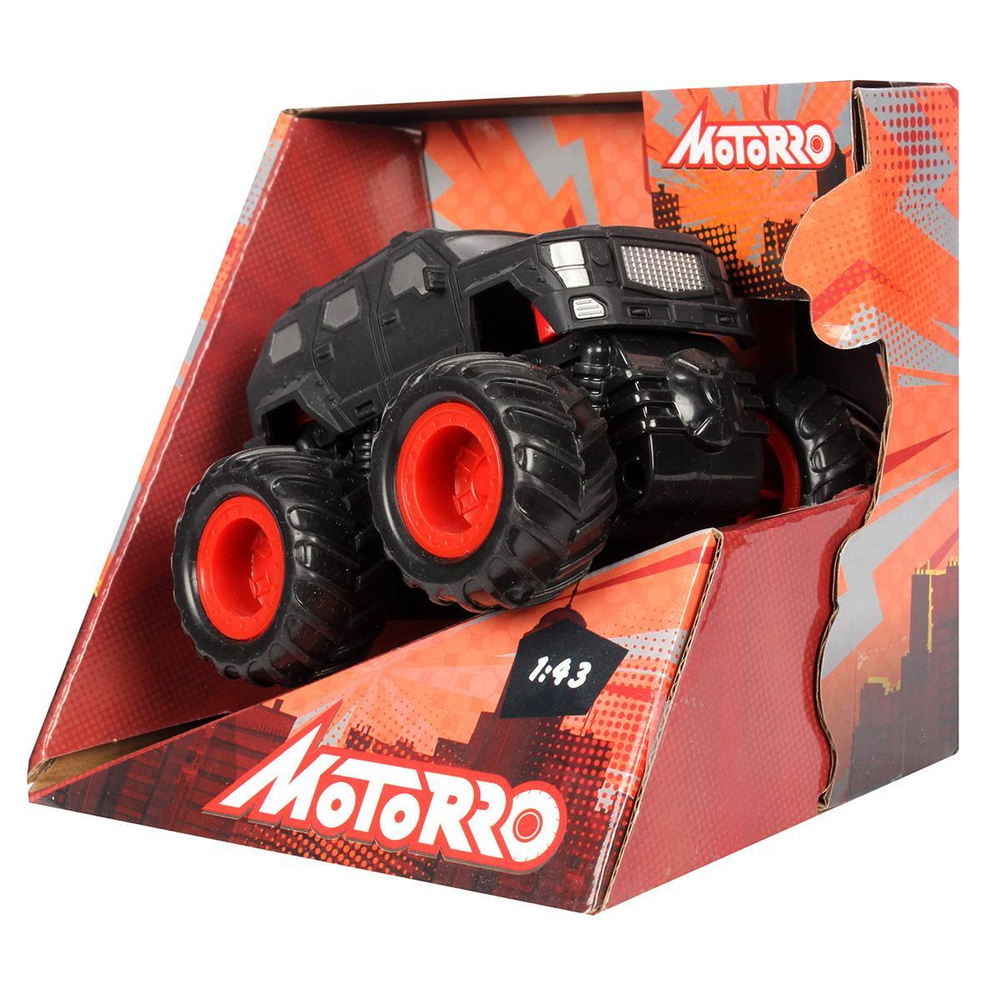 Машинка ин. пластик. Черная ТМ "Джип" цв. черный (Motorro)