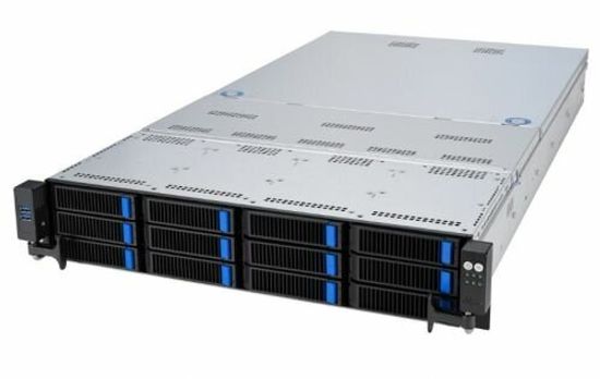 Серверная платформа 2U ASUS RS720-E11-RS12U (2*LGA4677, C741, 32*DDR5 (4800), 12*2.5" NVMe/SATA/SAS HS, 2*M.2, 2*PCIE, 2*10Glan, Mlan, 2*1600W, VGA, 4