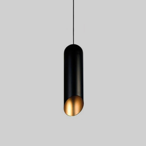 Подвесной дизайнерский светильник  Pipe by Tom Dixon (черный)