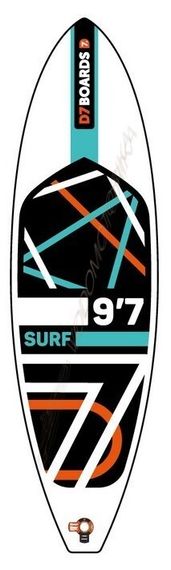 Надувная доска для SUP серфинга D7 Boards Surf 9.6
