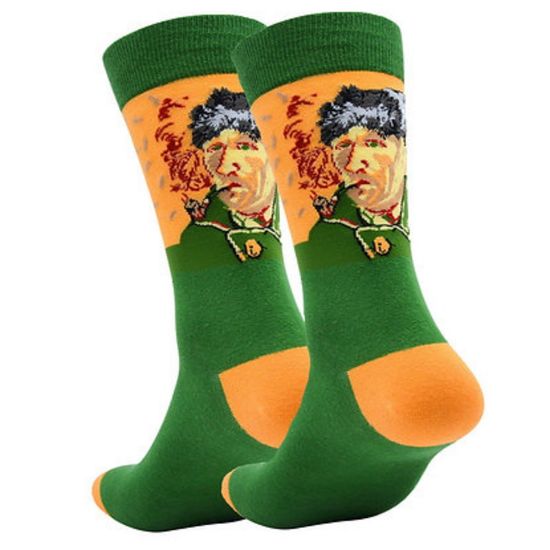 Носки "Автопортрет с перевязанным ухом и трубкой", Ван Гог р-р 38-45