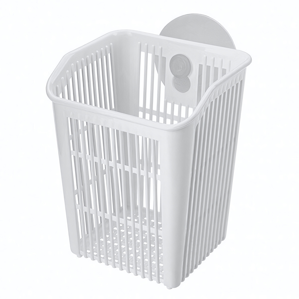 Держатель подвесной на присосе helper, 94х95х121 мм (белый)